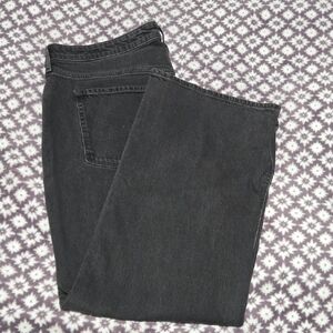Old Navy 3xtra High Rise Sky Hi Wide Leg Black Jeans